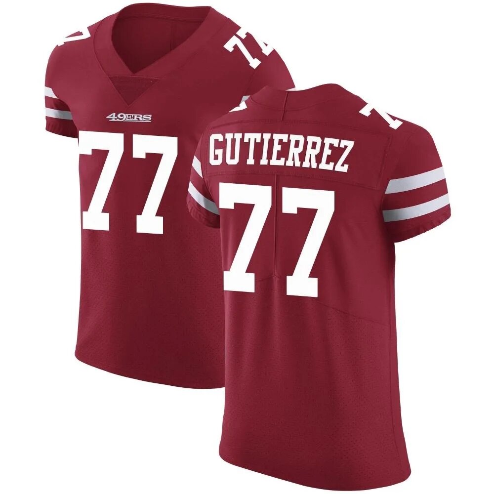 Alfredo Gutierrez Men's San Francisco 49ers Nike Team Color Vapor Untouchable Jersey - Elite Red