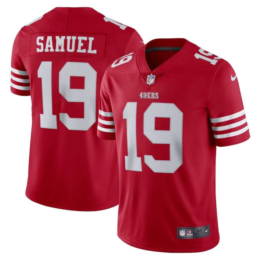 Men's San Francisco 49ers Deebo Samuel Nike Scarlet Vapor Limited Jersey