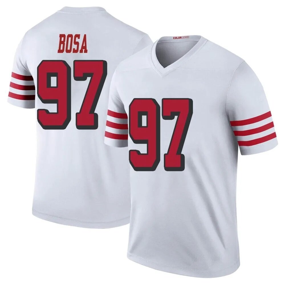 Nick Bosa Youth San Francisco 49ers Nike Color Rush Jersey - Legend White