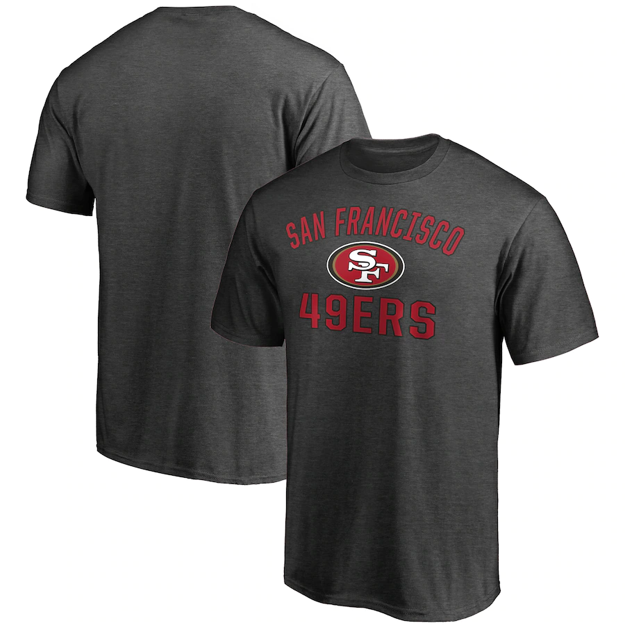 Men's San Francisco 49ers Charcoal Victory Arch T-Shirt